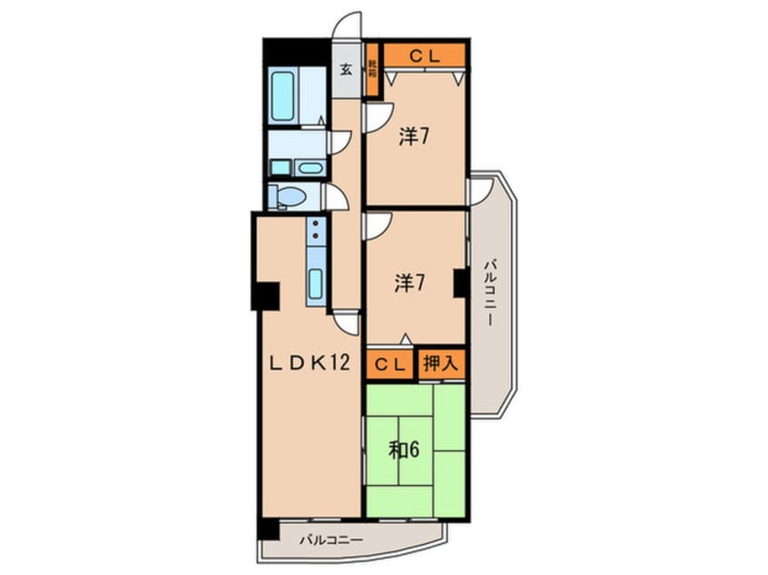 間取図 高田ツイン