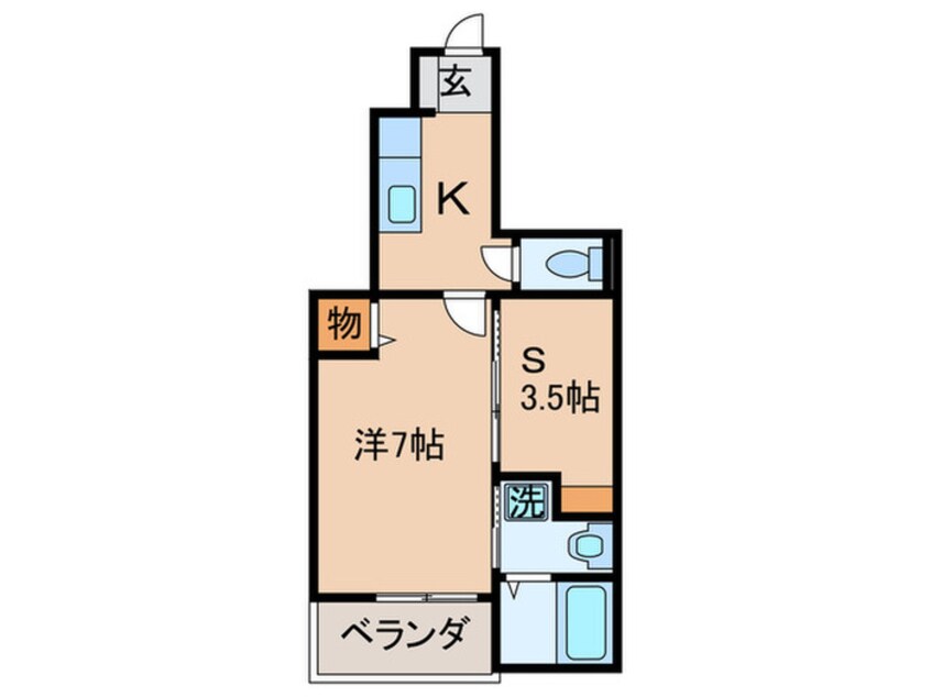 間取図 ティ－ダ安在野