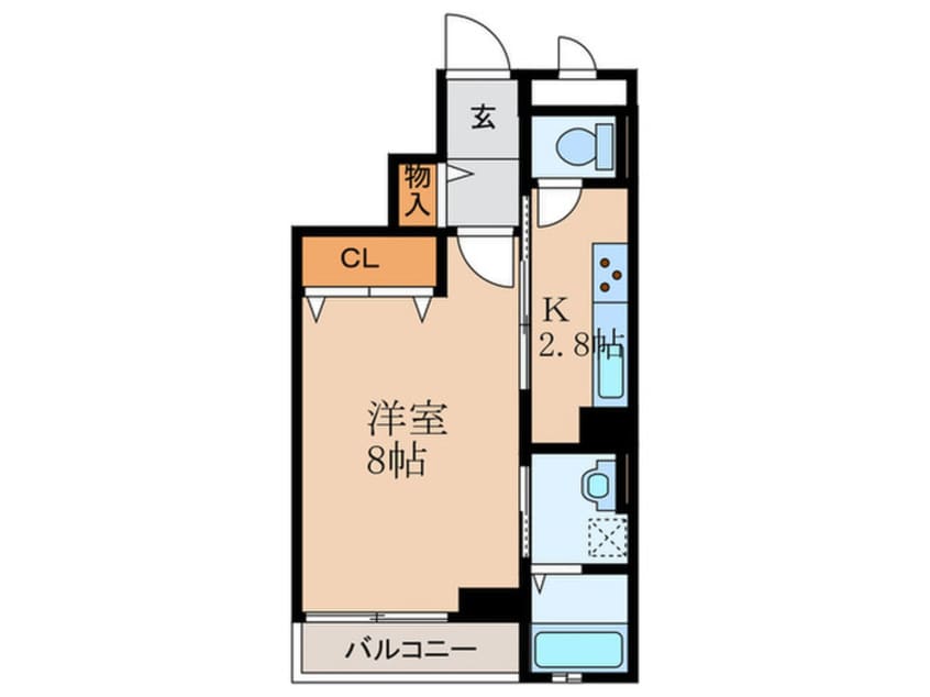 間取図 クレメントウエストクルメ