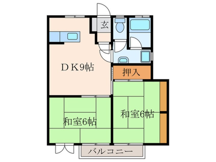 間取図 ファミール野間