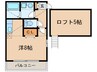 メゾン土井Ａ 1Rの間取り