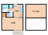 エクセリ－ヌ藤崎 1Kの間取り