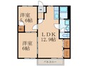 クレセント Ａの間取図