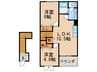 ｼｬﾙﾏﾝＫー２ 2LDKの間取り