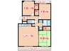 前原シティビル 3LDKの間取り