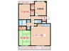 前原シティビル 3LDKの間取り