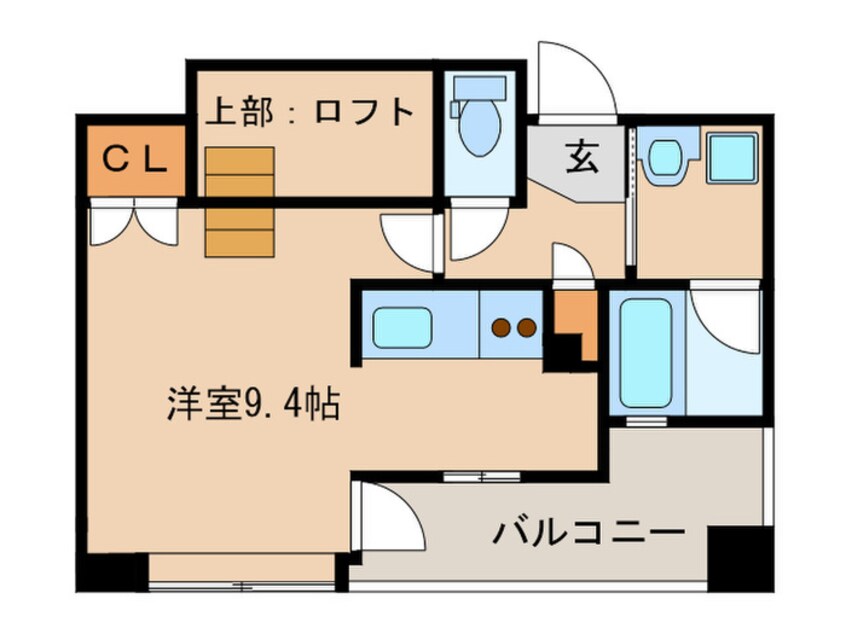 間取図 アクタス大手門Ⅱ（504）