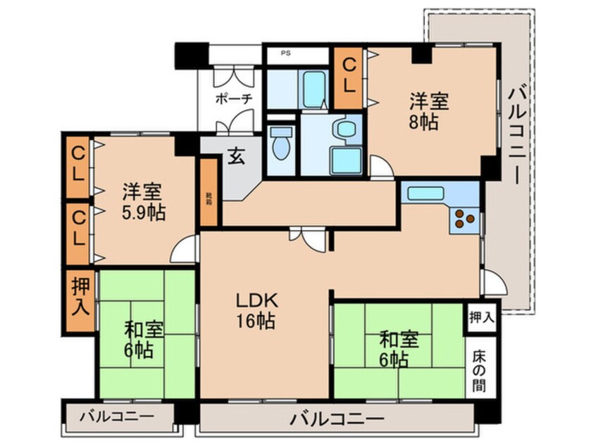 間取図 ＴＦグランド シャルマン