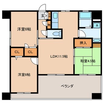 間取図 グラントープ道頓堀