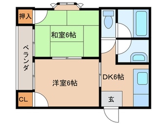 間取図 スカイハイツ大橋３２