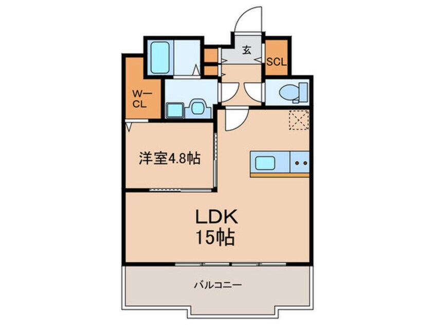 間取図 Pisces東比恵