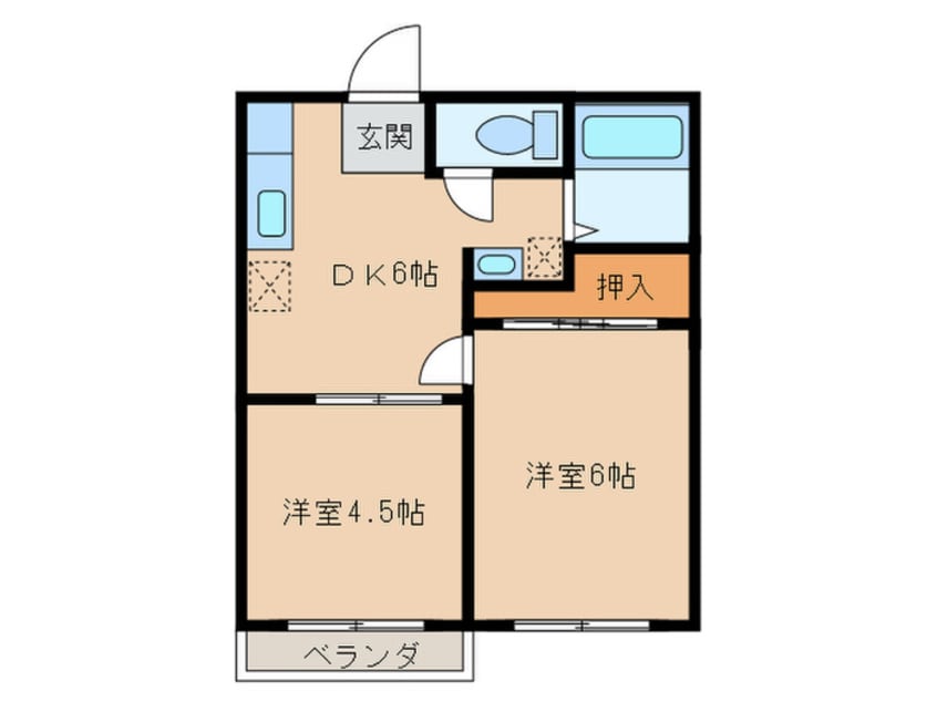 間取図 ﾄﾐｰﾊｲﾂ