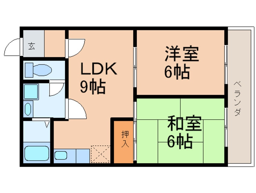 間取図 フェリ－チェ戸畑