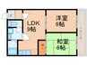 フェリ－チェ戸畑 2LDKの間取り