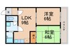 フェリ－チェ戸畑 2LDKの間取り