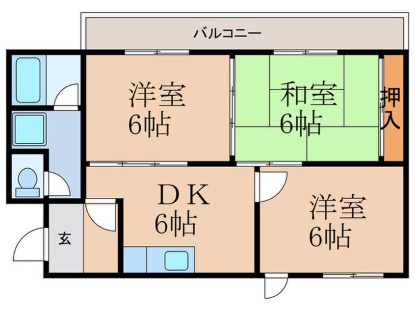 間取図 フェリ－チェ戸畑