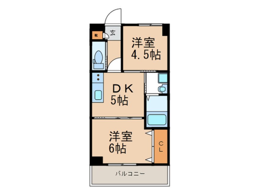 間取図 フェリ－チェ戸畑