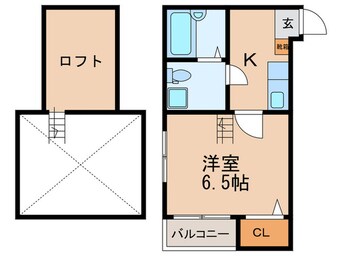 間取図 ベネフィスタウン六本松２