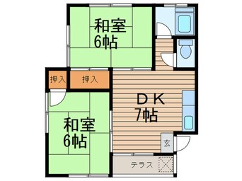 間取図 堀コーポ水城