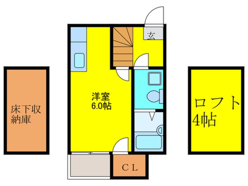 間取図 ベネフィスタウン六本松５