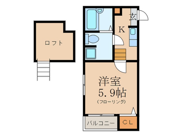 間取り図 ベネフィスタウン六本松５