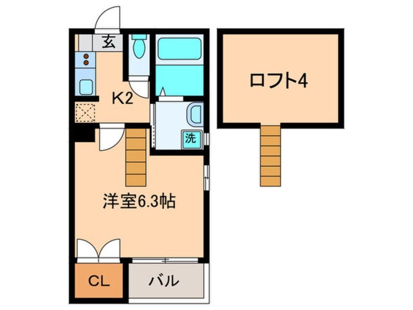 間取図 リュミエル姪浜