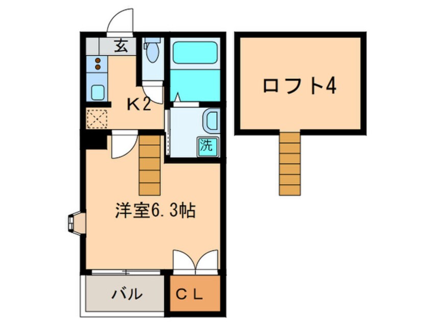 間取図 リュミエル姪浜