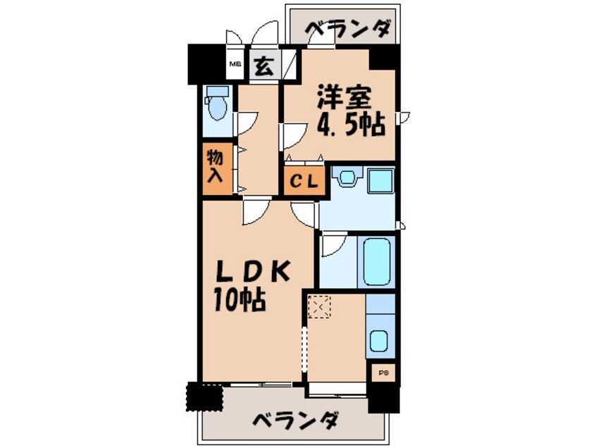 間取図 エクセレント東町