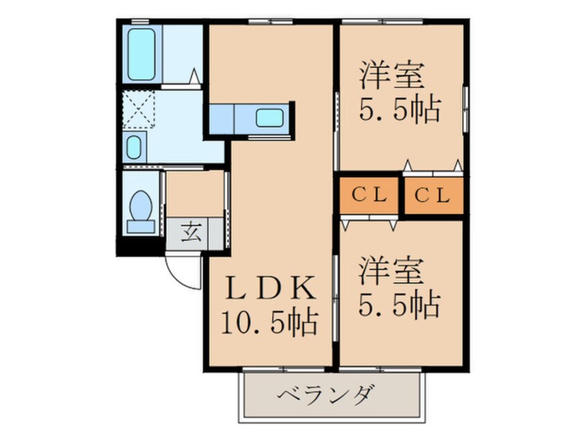 間取図 ハッピ－タウン　Ａ棟