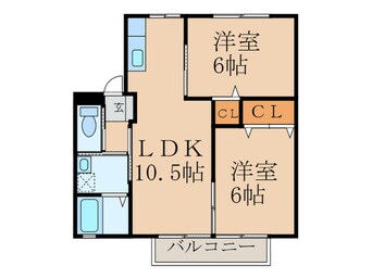 間取図 ハッピ－タウン　Ｂ棟