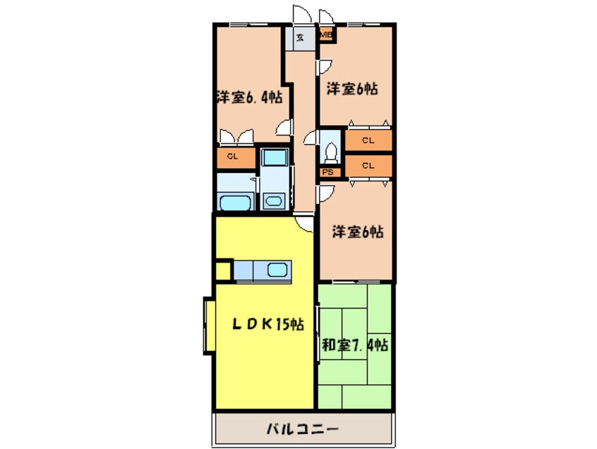 間取図 オーシャン合川