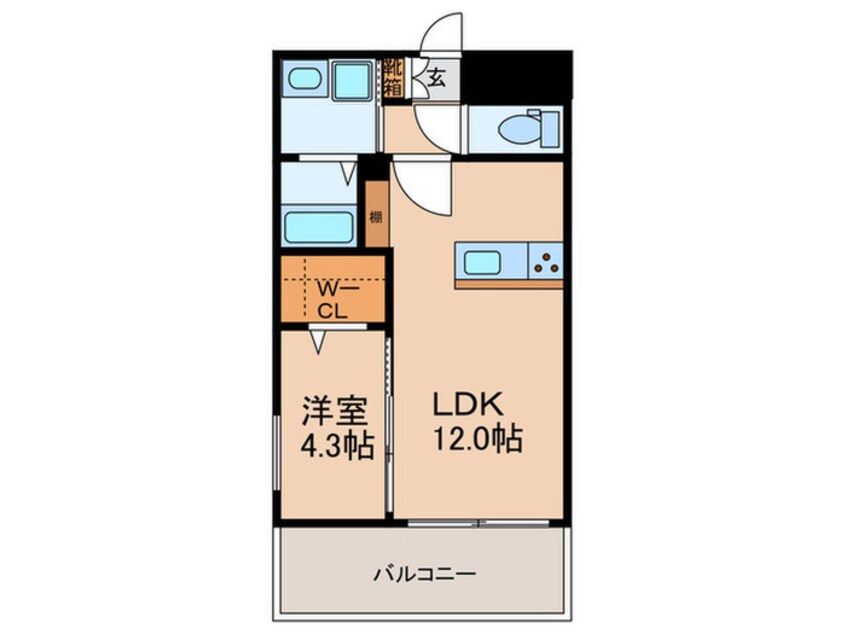 間取図 KL TOJIN EAST