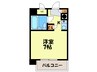 ロマネスク平尾第３(1102) 1Rの間取り