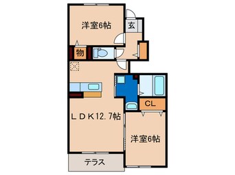 間取図 スタ－ヒルⅠ