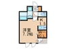 エンクレスト博多GATE（603） 1Kの間取り