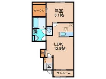 間取図 ティーダ水巻　A