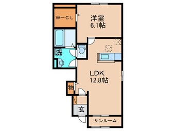 間取図 ティーダ水巻　A