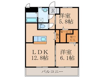 間取図 マ・メゾン潤野Ⅱ