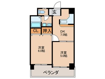 間取図 ニッセイ・ディーセント小笹