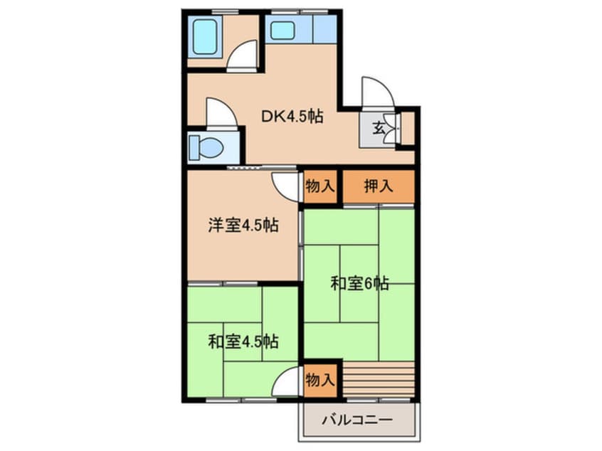 間取図 曰佐第一ビル