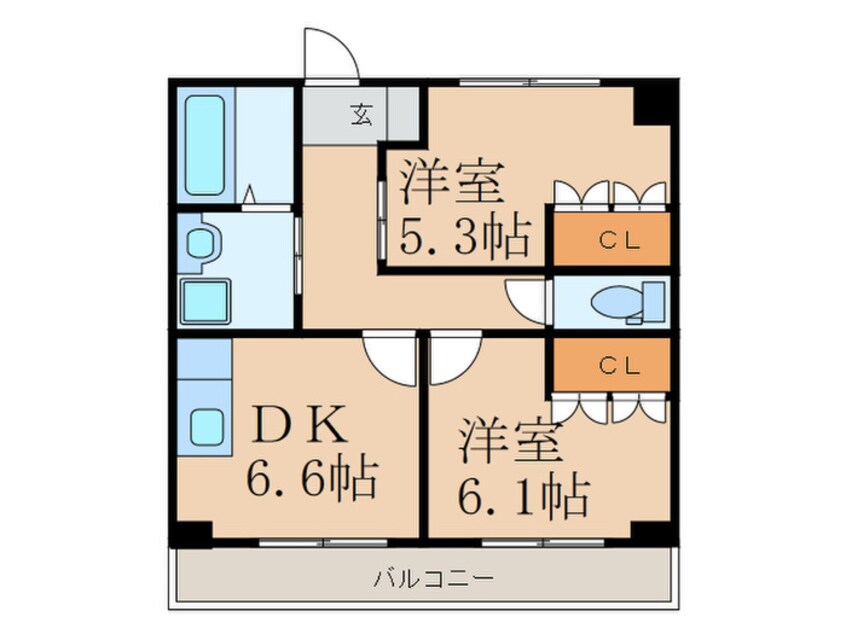 間取図 メゾン・エスポワ－ルⅠ