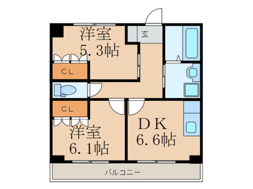間取図 メゾン・エスポワ－ルⅠ