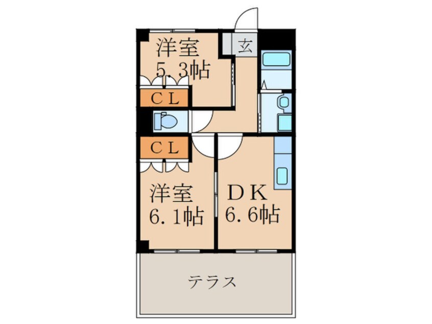 間取図 メゾン・エスポワ－ルⅠ