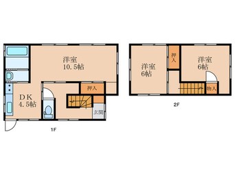 間取図 東大谷3丁目戸建