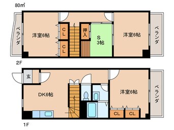 間取図 ホワイトアベニュー筥松