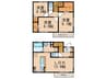 D-roomルーチェ原町 3LDKの間取り
