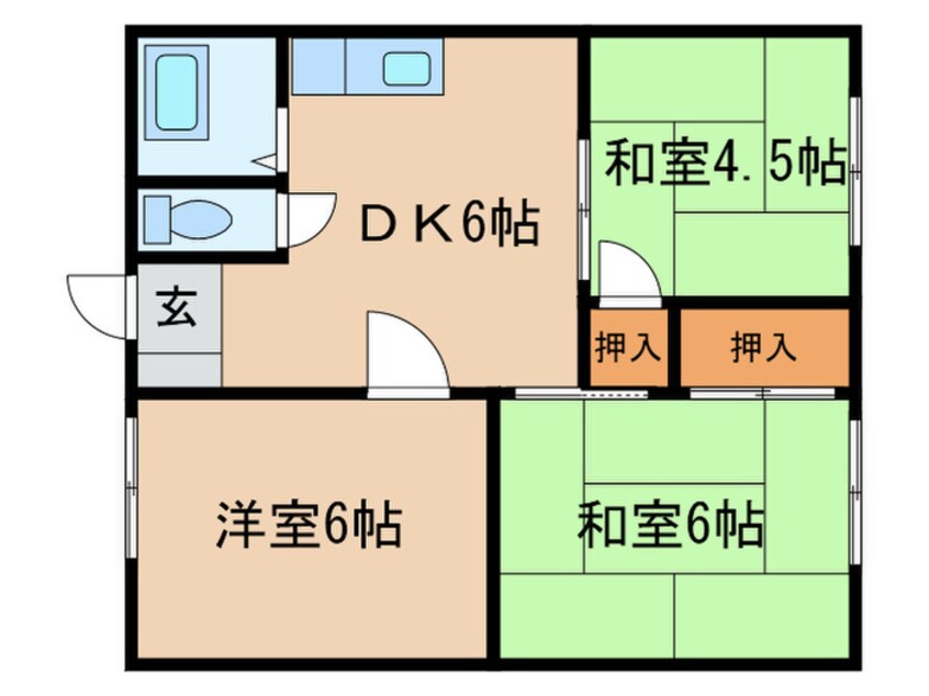 間取図 タウニー熊西