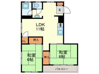 間取図 景雲ハイツ