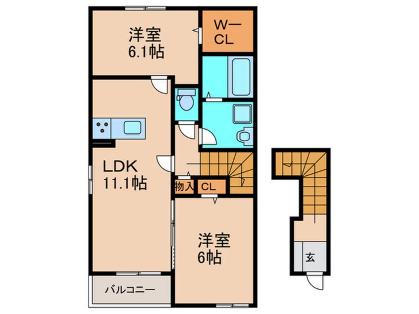 間取図 カレント・ヴィラ