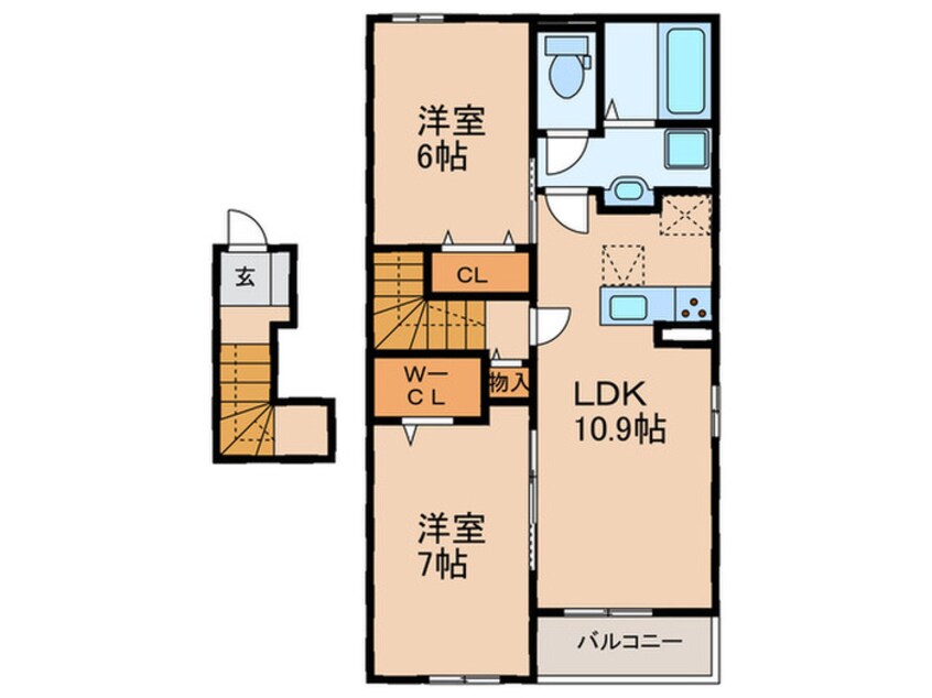 間取図 Pastorale 遠賀